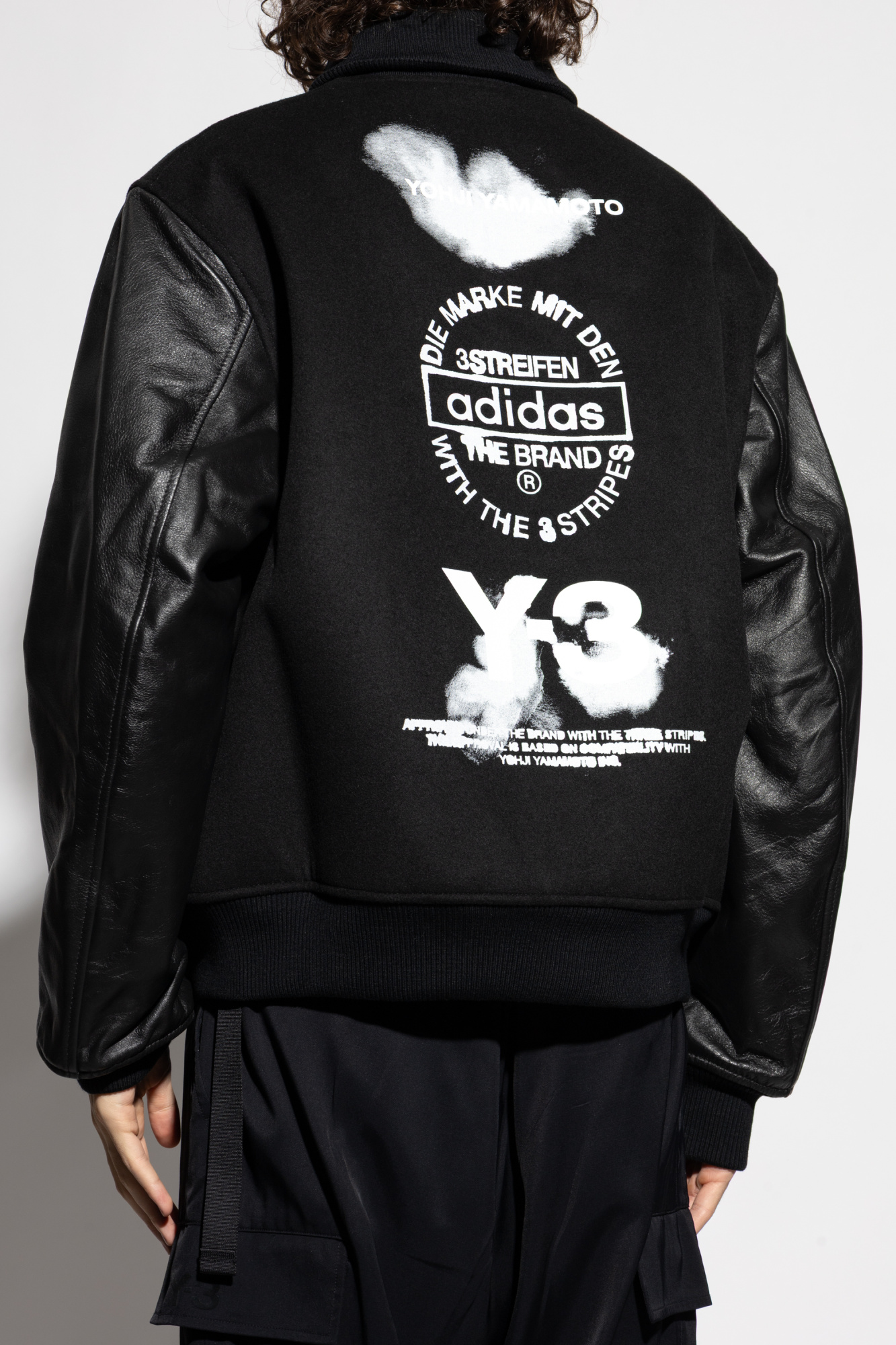 美品！Y-3 CLASSIC BOMBER JACKET ブラック L Y-3 Yohji Yamamoto Adidas CL Classic Oversized Logo Bomber